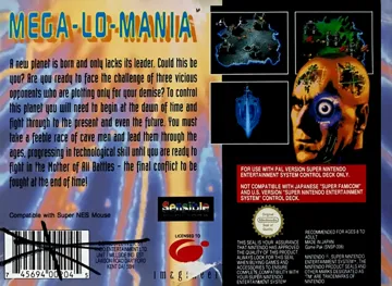 Mega lo Mania (Europe) (En,Fr,De) (Beta) box cover back